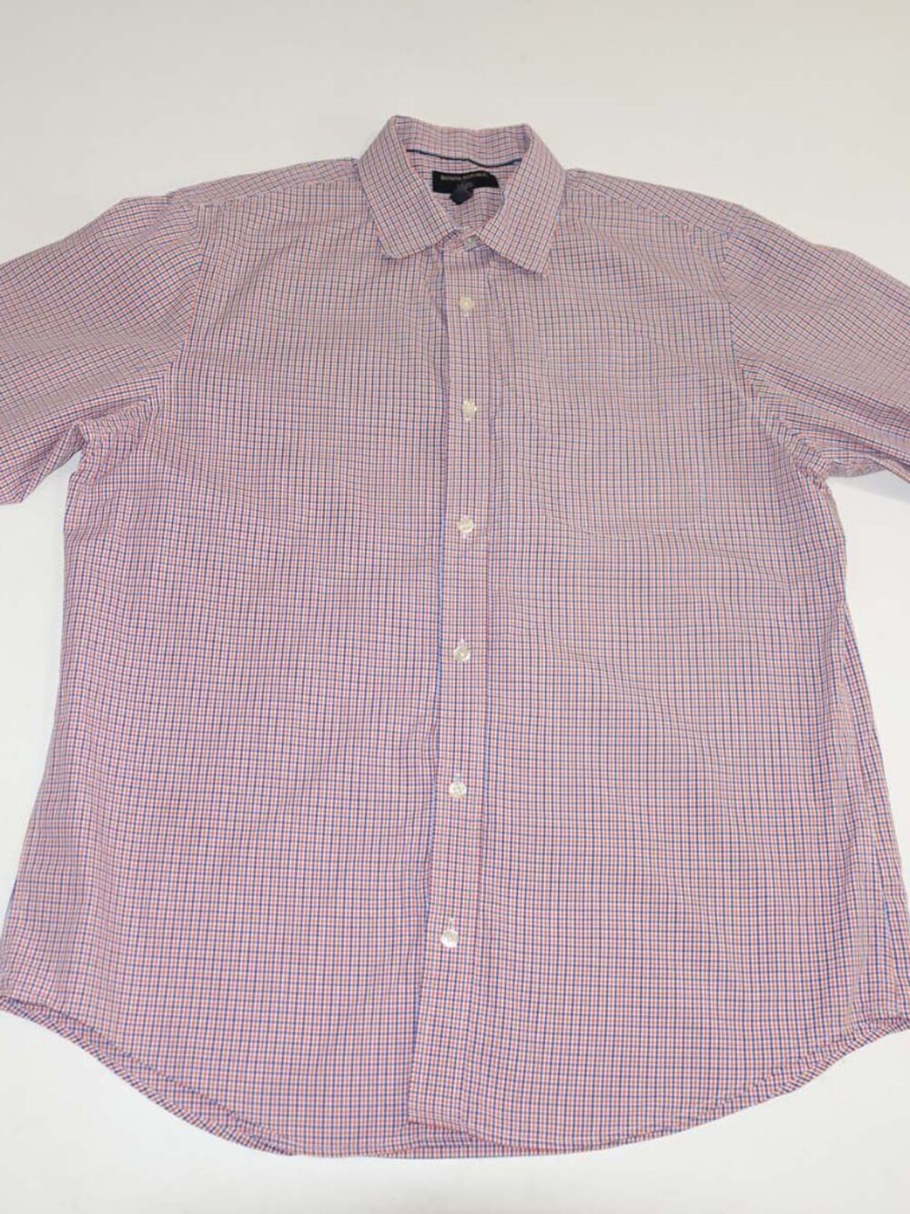 Banana Republic Men's Non Iron Classic Fit Dress Shirt Large 16 - 16.5 Check